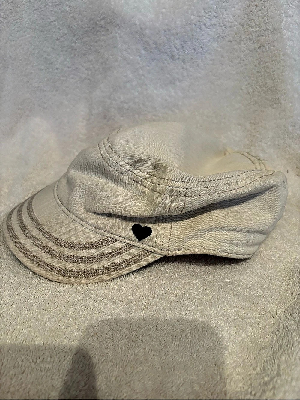 Life is Good Cadet Hat Striped Beige & Black